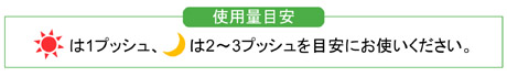 ネイチャーズウォッシュ―使用量目安